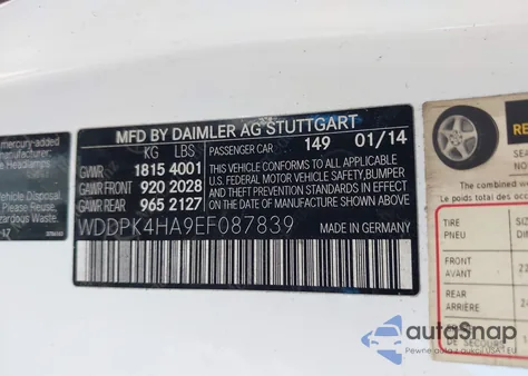 2014 Mercedes-Benz Slk 250 z USA, uszkodzony, nr VIN WDDPK4HA9EF087839